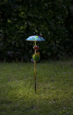 SALONA Solcellsdekoration 44cm Blå/Flerfärgad IP44