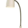 SANDNES Sänglampa 48cm Vit/Krom