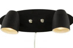SANDNES Vägglampa 2L 32cm Svart