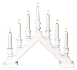 SARA Träljusstake 43cm Vit