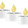 SAUL 3-PACK Solcells-Ljus 5,5cm Vit