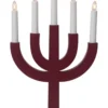 SELMA Träljusstake 25cm Röd
