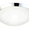 SIRACUSA LED-Plafond Bad 28,4cm Krom/Vit IP44