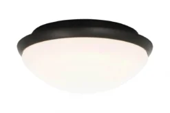 SIRACUSA LED-Plafond Bad 24,8cm Vit/Svart IP44