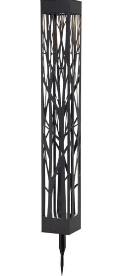 SIRANNA Solcells-pollare 66cm Svart
