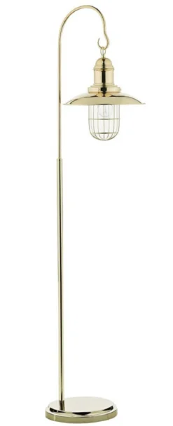 SKEPPAR Golvlampa 160cm Mässing