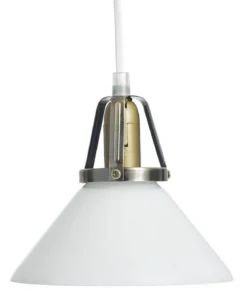 SKOMAKARE Fönsterlampa 15cm Antikmässing/Opalvit