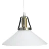 SKOMAKARE Fönsterlampa 20cm Antikmässing/Opalvit
