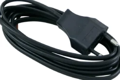 SLADDSTÄLL 2m EU-Kontakt Flat 2x0,75 Svart