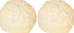 SNOWBALL LED-Blockljus 2-Pack Batteri 8cm Vit