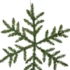 SNOWFLAKE Krans Batteri 63cm 42LED Grön IP44