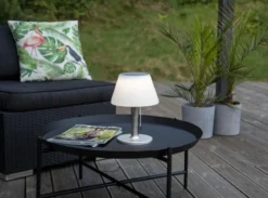 SOLIA Solcellslykta 28cm Vit Varmvit IP44