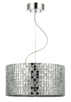SPEGELMOSAIK Takpendel 40cm Krom