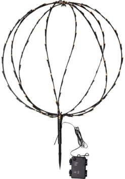 SPHERE Utomhusdekoration Batteri 64cm Svart