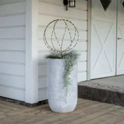 SPHERE Utomhusdekoration Batteri 64cm Svart