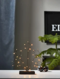 STARY Ljusstake 27,5cm 38LED Svart