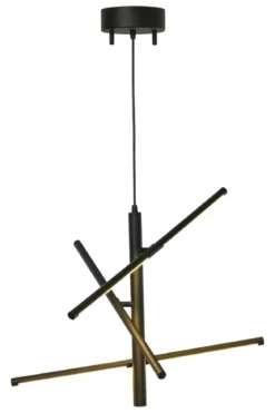 STECCO Taklampa LED 60cm Svart Dimbar