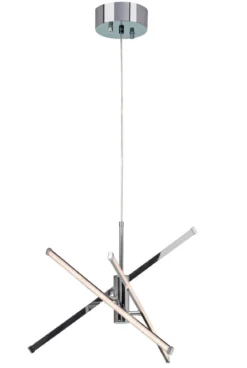 STRAZZA LED Takpendel Stepdim 62cm Krom/Silikon/Glitter