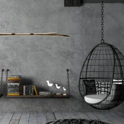 SVALA Taklampa LED 114cm Svart