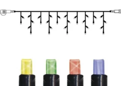 SYSTEM 24 Extra Istappsslinga 3m 49LED IP44 Flerfärgad