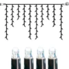 SYSTEM LED EXTRA Istappsslinga 2m 100LED Kallvit/Svart IP44