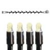 SYSTEM LED EXTRA Ljusslinga 5m 50LED Varmvit/Svart IP44