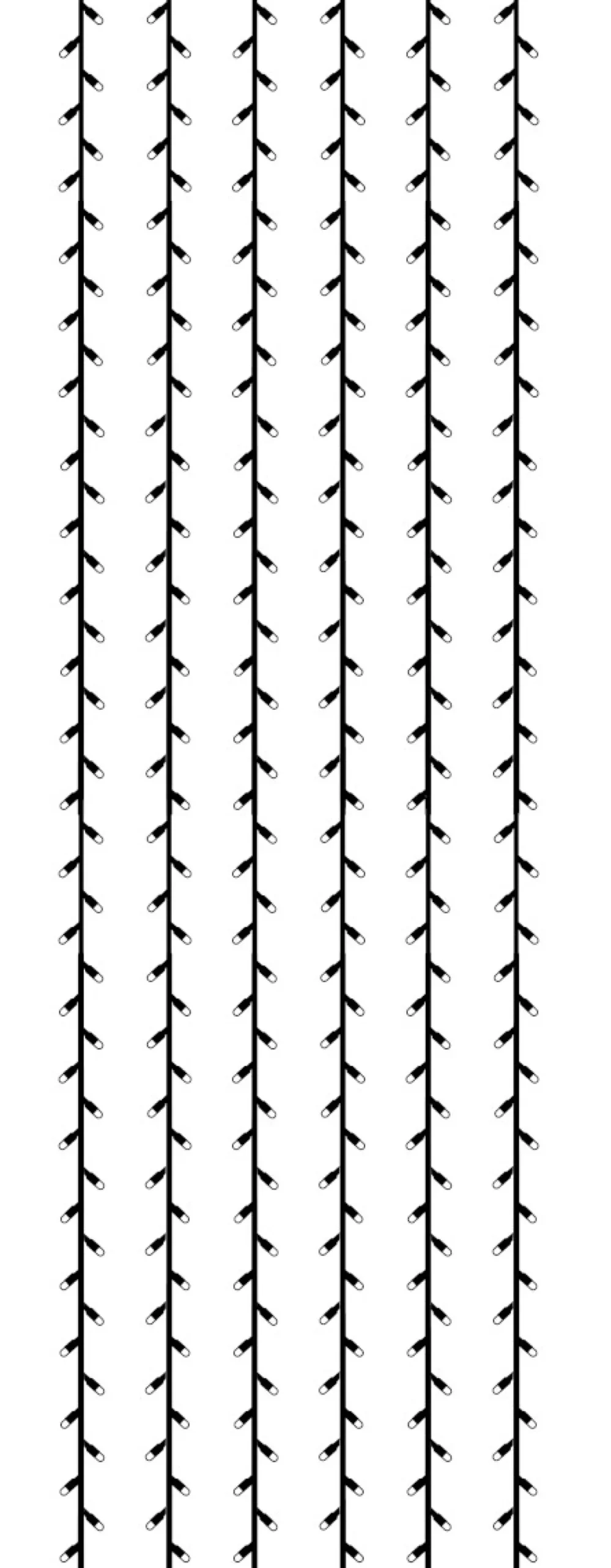 System LED Ljusgardin Extra 1*4m 204LED Svart/Kallvit