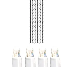 System LED Ljusgardin Extra 1x4m 204LED Vit/Kallvit