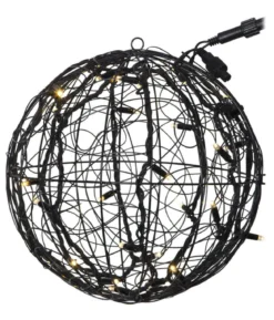 SYSTEM LED Utomhusdekoration Boll 35cm Svart