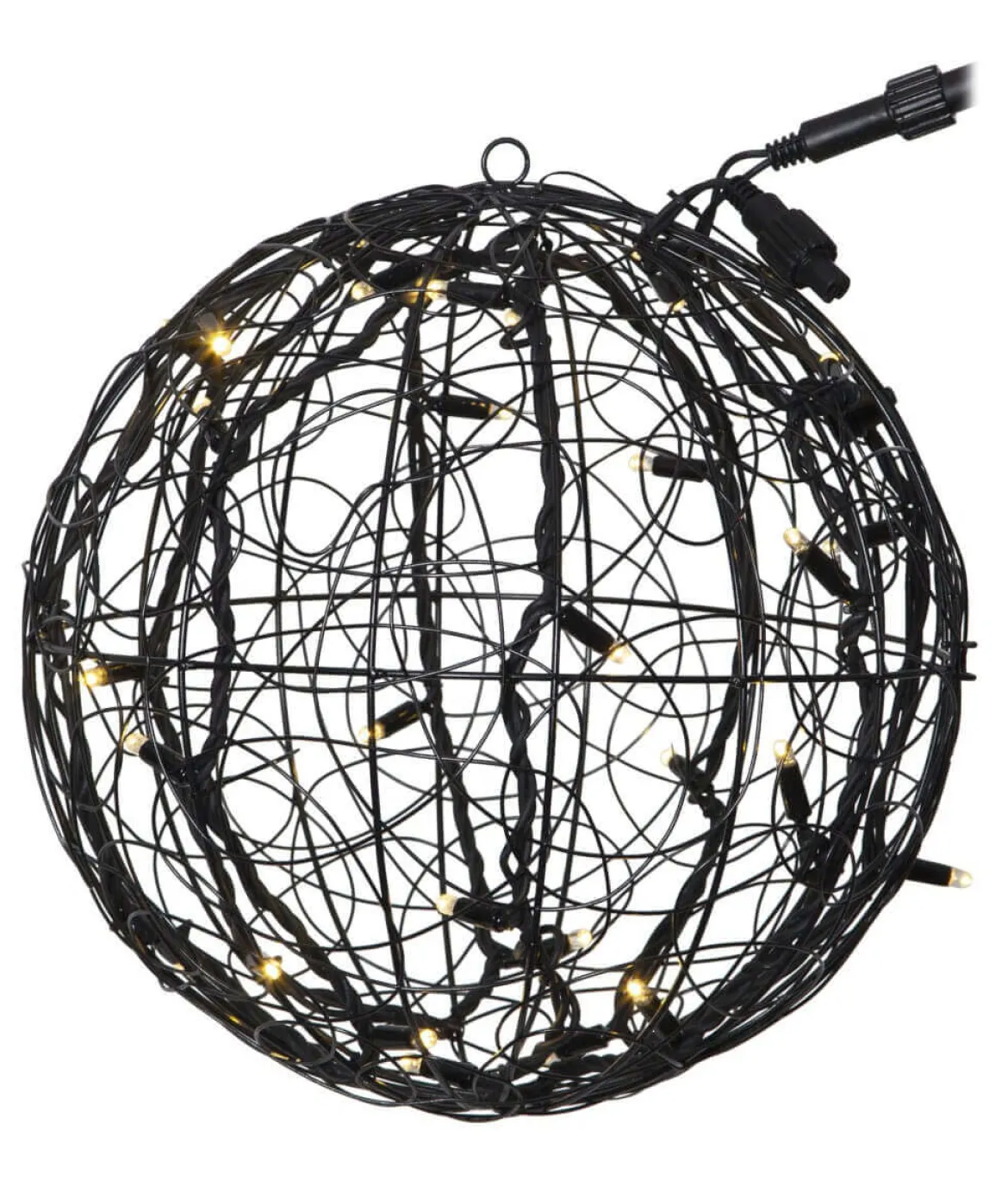 SYSTEM LED Utomhusdekoration Boll 35cm Svart