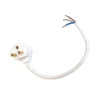 TAKKONTAKT Klass 1 Jordad 19cm Kabel Vit Cottex
