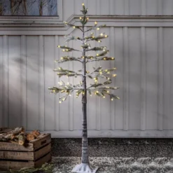 TANNE Julgran med LED 1,5m 155LED Varmvit/Grön