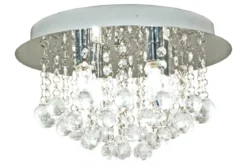 TERESA Plafond Bad 36cm Krom/Klar IP44