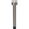 TERNI Solcells-pollare 42cm Silver