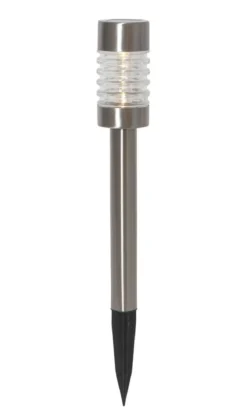 TERNI Solcells-pollare 42cm Silver