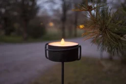 TORCH CANDLE LED-Marschall 10,5cm Svart