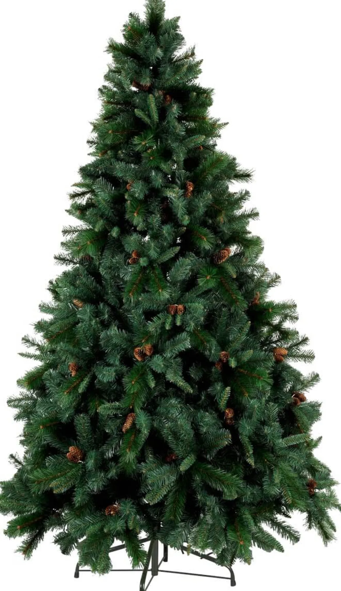 TORONTO Julgran med Kottar 225cm Grön