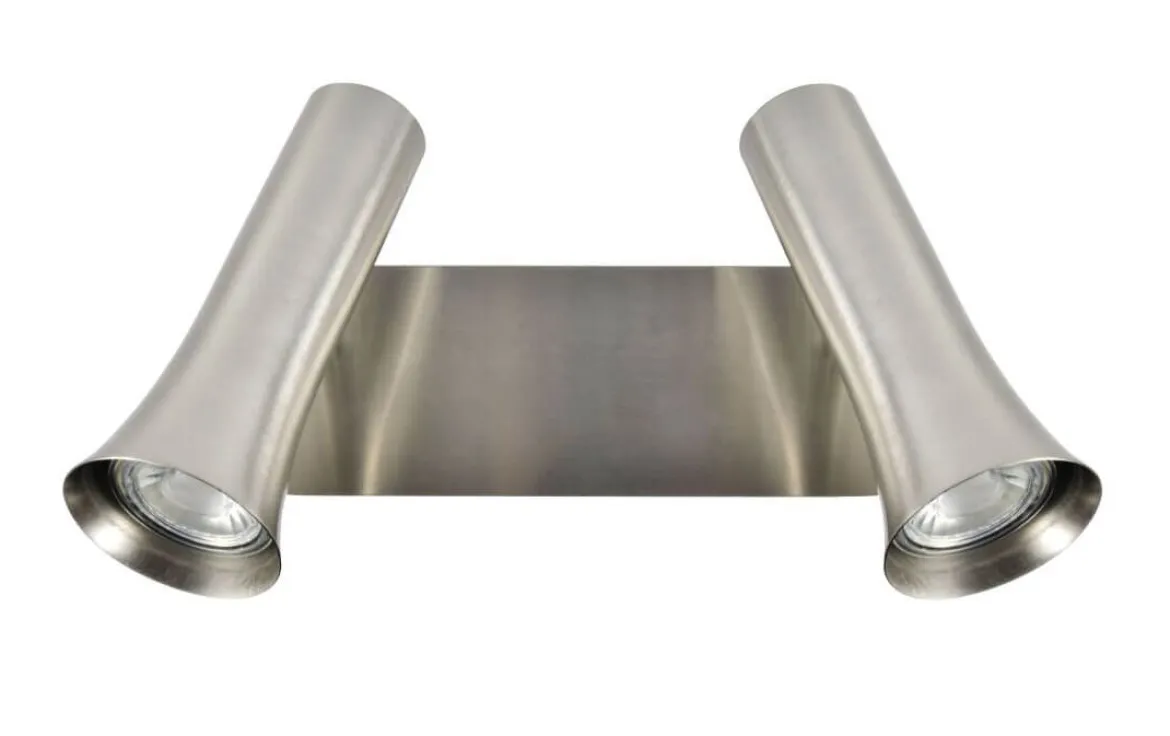 TORONTO Vägglampa Dubbel 27cm Satin nickel