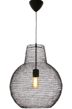 TRASSEL Taklampa Rund 45cm Svart