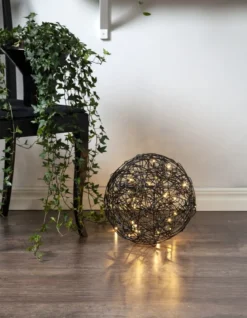 TRASSEL Utomhusdekoration 30cm 50LED IP44 Svart