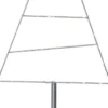 TRIANGLE Dekorationsträd 60LED 90cm Silver