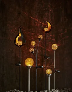 TRIESTE Solcellsdekoration 70cm Amber