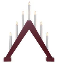 TRILL Ljusstake 7L 47cm Röd