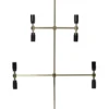 TWICE Ljusstake 9L 91cm Mässing