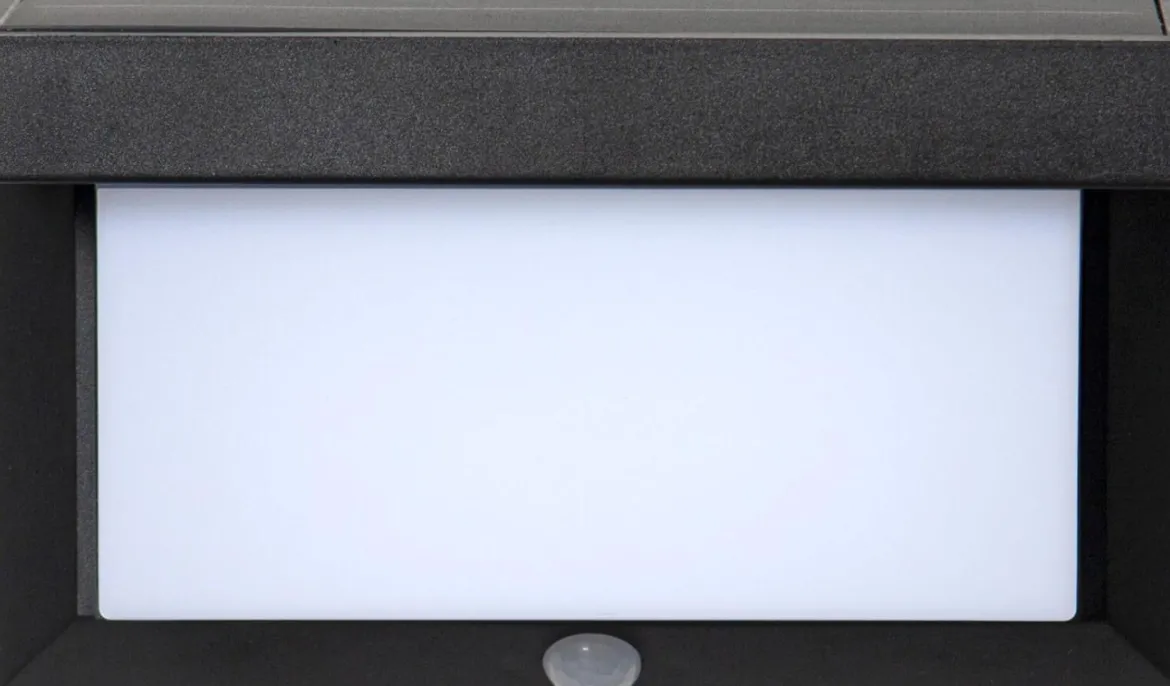VALLA Solcells-spotlight 20cm Svart