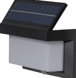 VALLA Solcells-spotlight 20cm Svart