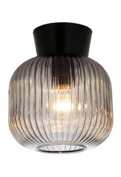 VANJA Plafond 20cm Svart/Rökgrå