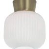VANJA Plafond 20cm Vit/Matt Mässing