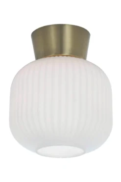 VANJA Plafond 20cm Vit/Matt Mässing