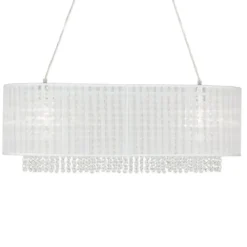 VENDELA DUBBEL Taklampa 70cm Vit